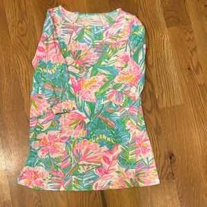 Lilly Pulitzer Pink and Green Floral Dress